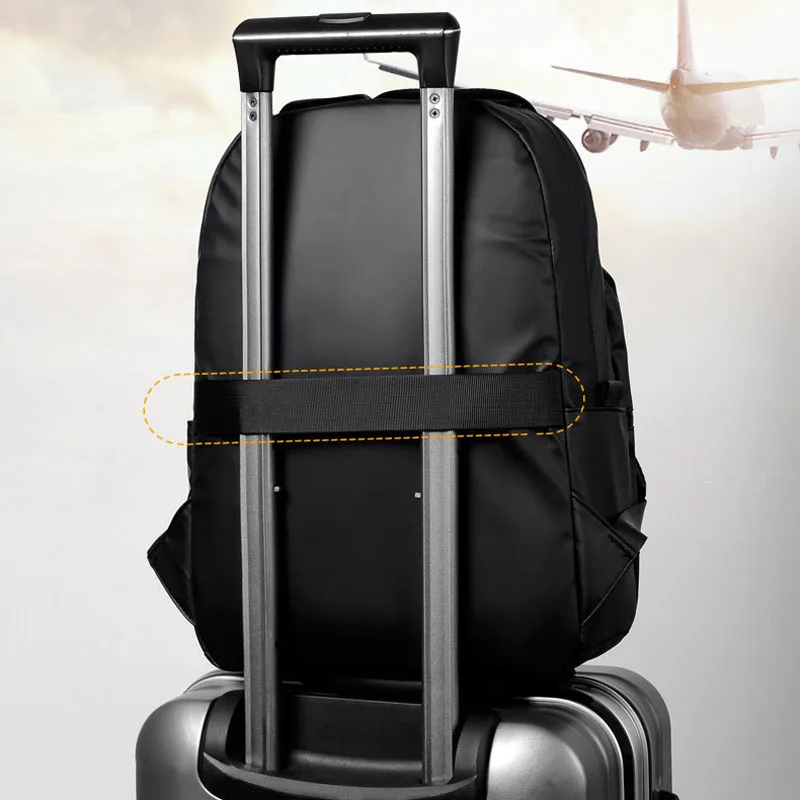 Sacs à dos étanches pour hommes, sacs pour ordinateur portable de voyage d\'affaires, grande capacité, séparation multicouche, résistant à l\'usure,