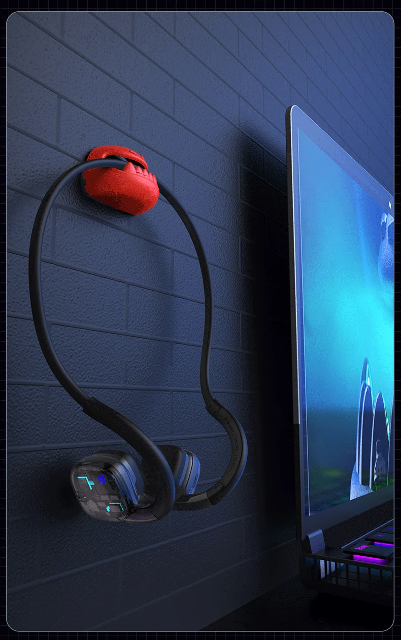 سماعات لاسلكية التوصيل العظام بلوتوث 5.3 سماعات الأذن المفتوحة الرياضة ipx6 سماعات أذن مضادة للماء مع هيئة التصنيع العسكري من شاومي يوبين