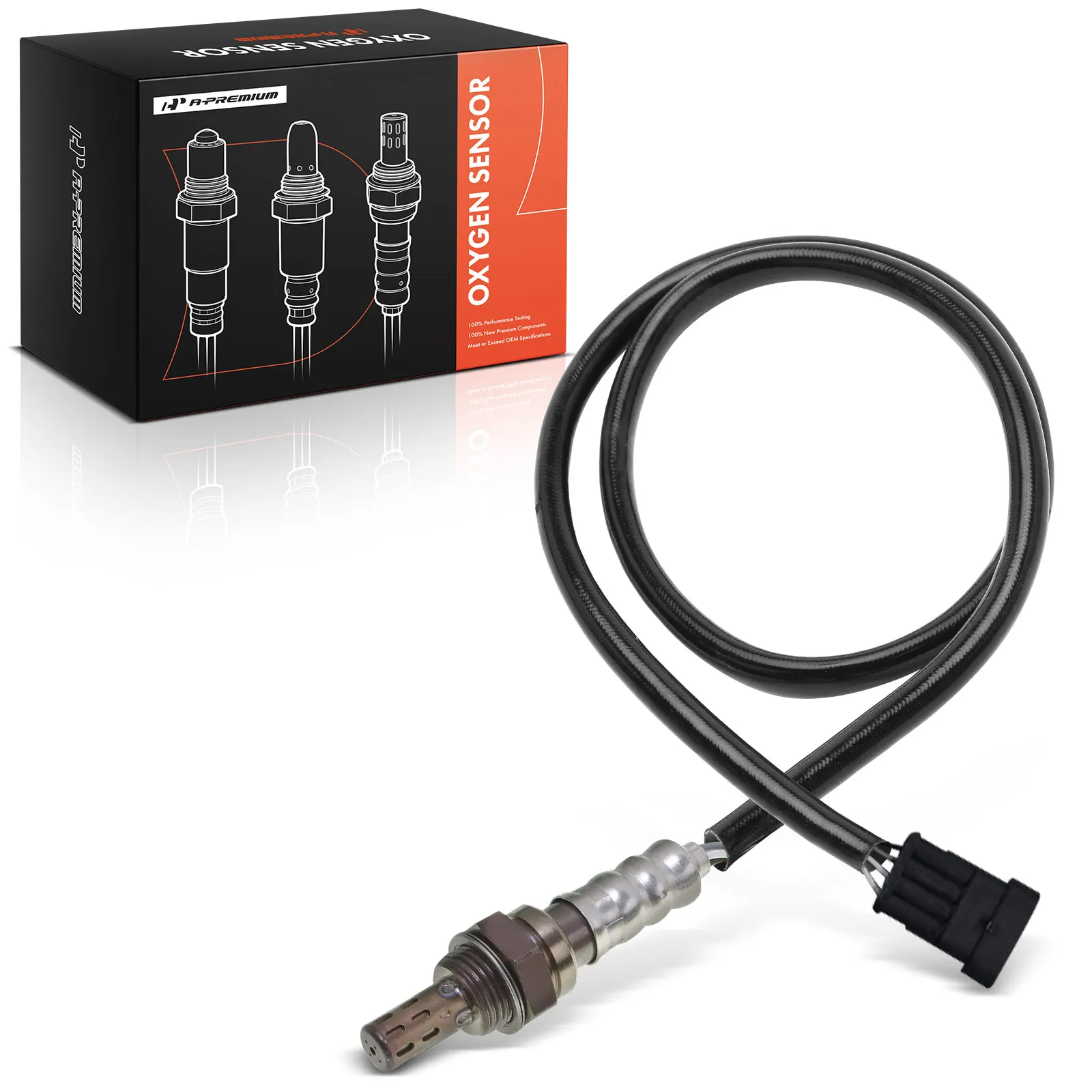 A-Premium Left O2 Oxygen Sensor with 4-Blades for Moto Guzzi Griso 1100 2007 2008 Oblong