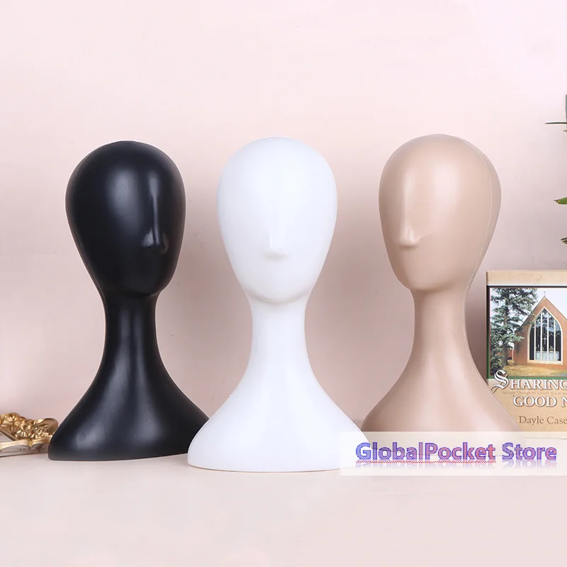 [TG823]Pro Female Plastic Abstract Mannequin Manikin Head Model Wig Hat Hair Display Stand Holder