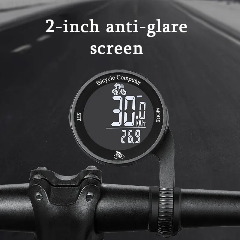 Wireless Bike Computer LCD Digital Bicycle Speedometer Waterproof Bicycle Odometer Multi Functional Speedometer Bike Speed Meter