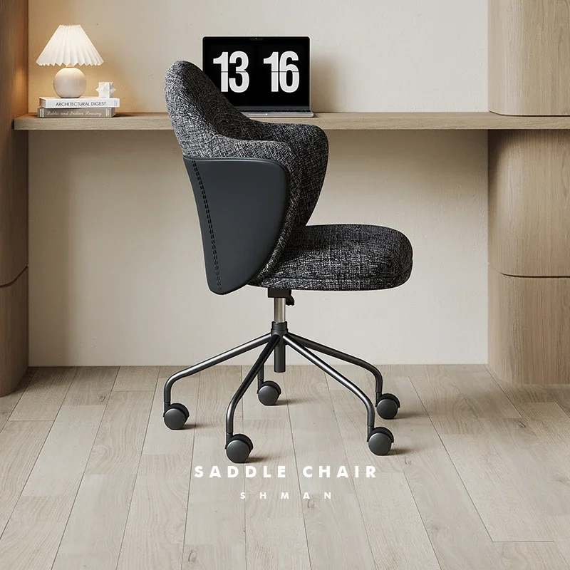 

Lightweight Mobile Office Chair Nordic Arm Living Room Modern Wheels Office Chair Designer Low Sillas De Oficina Home Furniture
