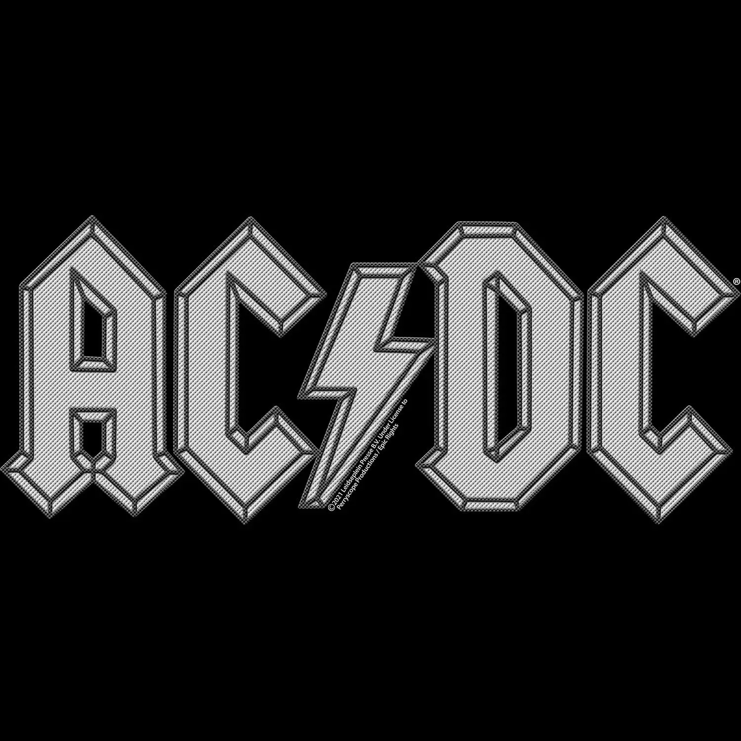 American Classics AC/DC Vintage Rock Band Music Group Grey Logo Adult T-Shirt Tee