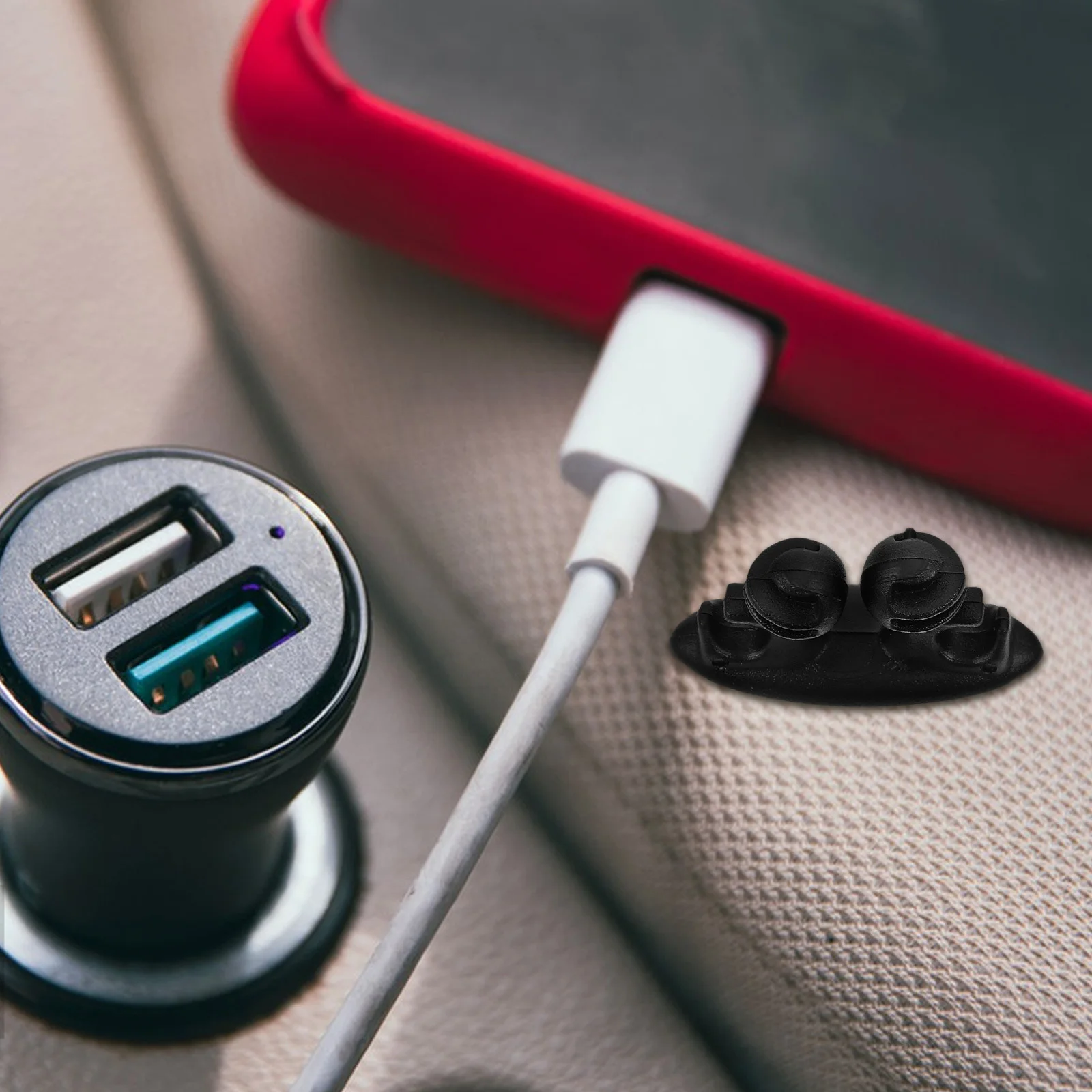 

8 PCS Office Desk Cable Holder Car Wire Organizer Automotive Cord Management Clips