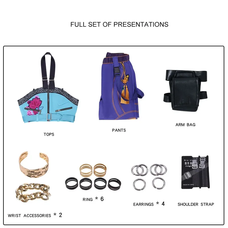 CyAnime KPop شيطان الصيادين زوي تأثيري حلي شعر مستعار زوي تأثيري Kpop الصيادين لعب الأدوار الدعاوى للنساء الفتيات أزياء الهالوين