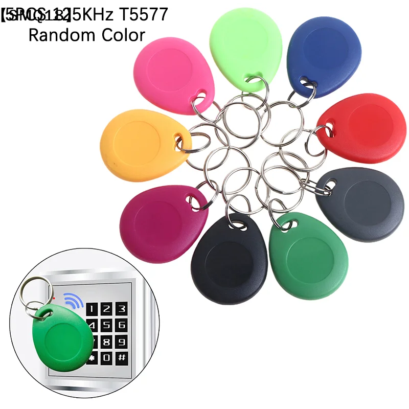 5PCS T5577 Rewrite Duplicate Tag Can Copy 125kHz Card Proximity Token Keyfobs Rewritable Writable RFID Tag【SMQ】
