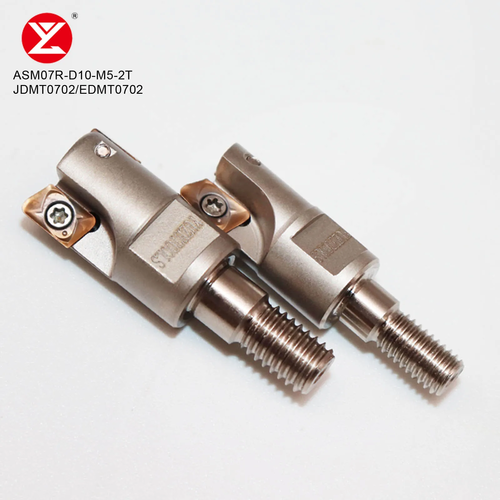 CNC Modular Type Screwed Connection Milling Cutter ASM07R-D10-M5-2T Anti-seismic Lock Tooth Thread Head Fit Insert JDMT0702 EDMT