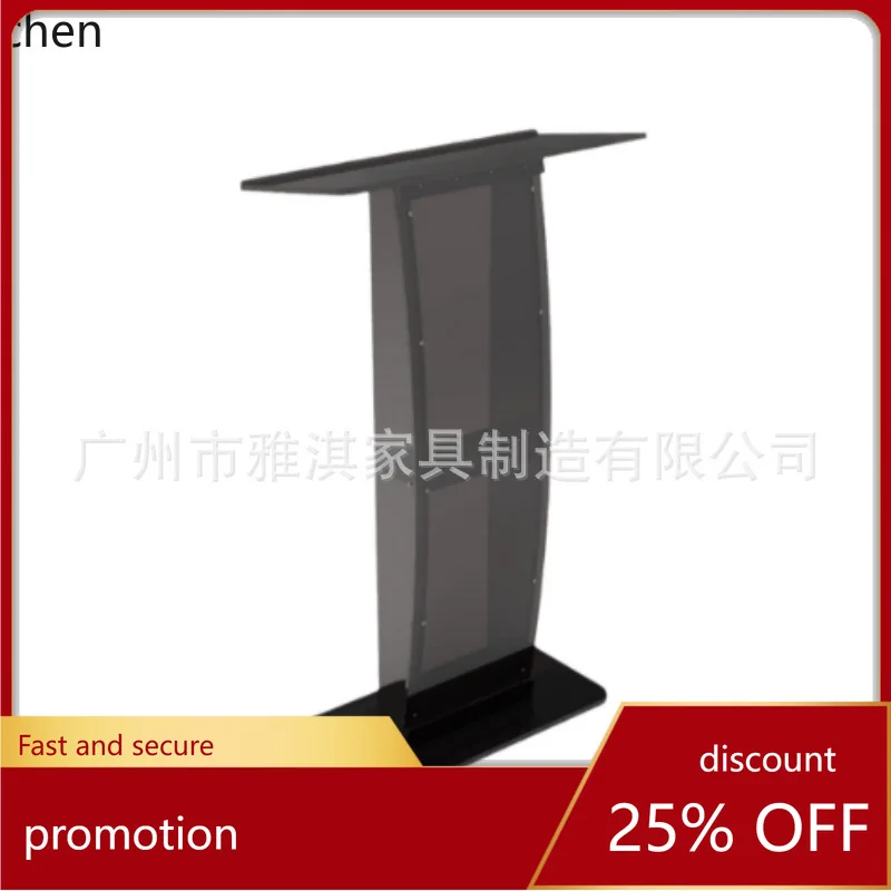 

Hxl acrylic host desk floor standing lectern conference table