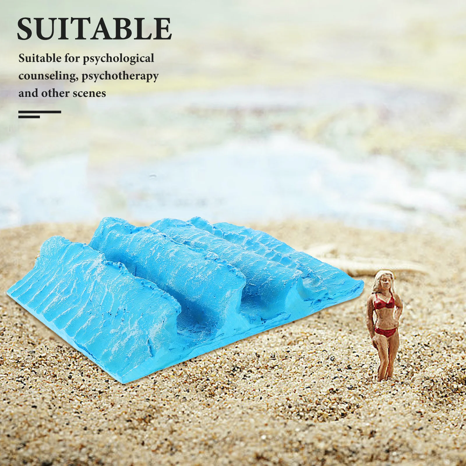 Hars Golf Ornamenten Levensechte Ocean Wave Decor Standbeeld voor Zandtafel Model Micro Landschap Prop Woondecoratie