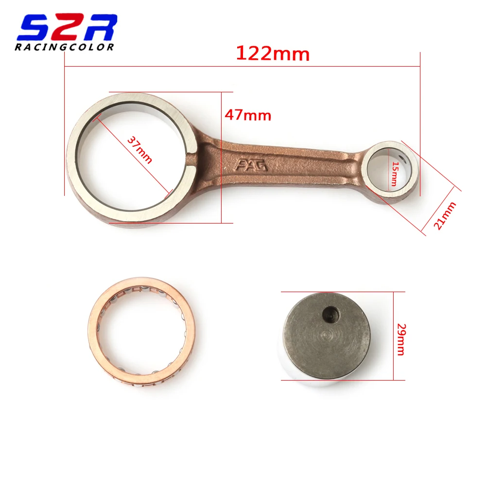 S2R Motorcycle Parts Rod Connecting for YAMAHA YBR125 XTZ125 YBR YB XTZ XT 125 Accesorios Crankshaft Piston Link Rod