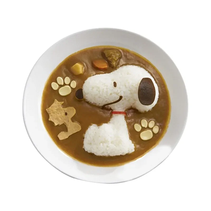 2 sztuk/zestaw Snoopy DIY Sushi Donburi formy Onigiri kulka ryżu żywności naciśnij cartoon do robienia Sushi Mold Sushi Kit japoński kuchnia Bento