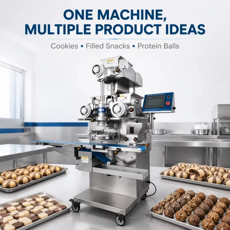 Customized encrusting machine filled cookie maker large capacity electric chocolate ice box cookie machine for bakery factory