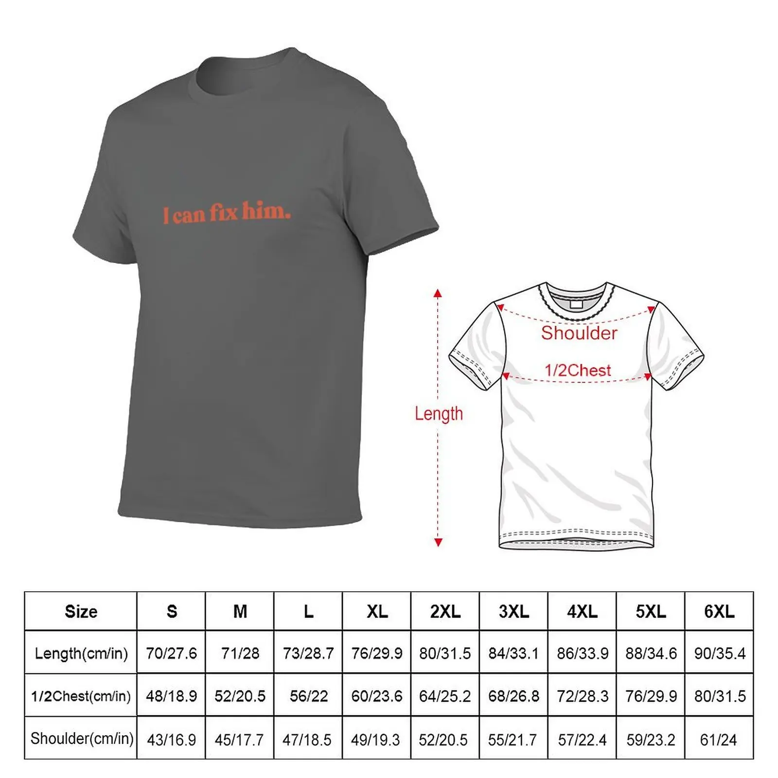 Coriolanus Snow I can fix him T-Shirt Soft Basic Cotton Short Sleeve Tee