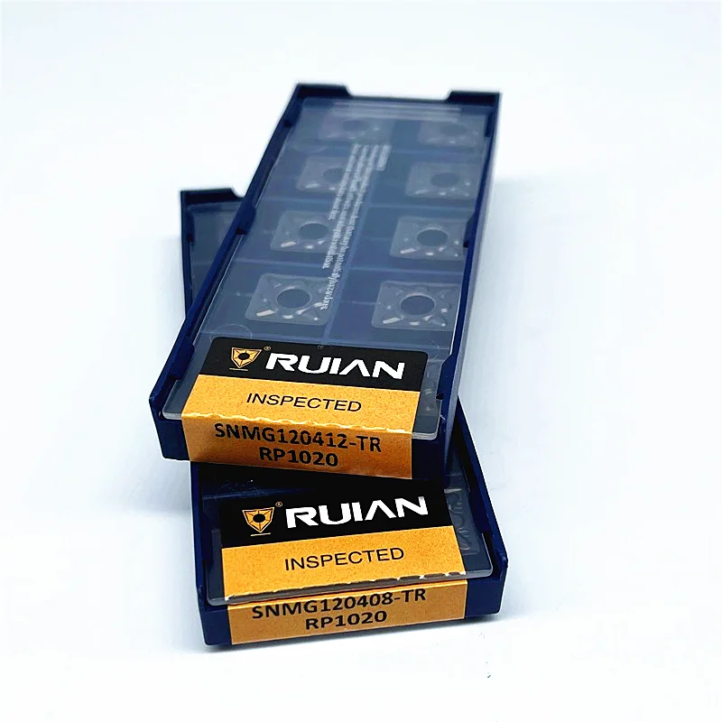 

Ruian Brand CNC Cutting Inserts SNMG120408-TR-RP1020 PVD Coated Carbide HRC40-60 Hardness OEM Lathe Cutting Tools