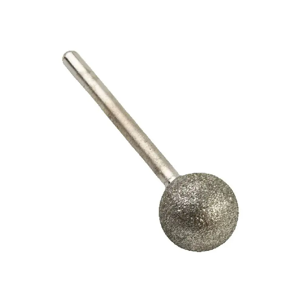 6 Stücke Beschichtete Schleifstifte Kugel 4-12mm Bohrer Grober Stein Bohren Metall Schleifwerkzeuge Diamant Runde Kugel Grat Bohrer Kit