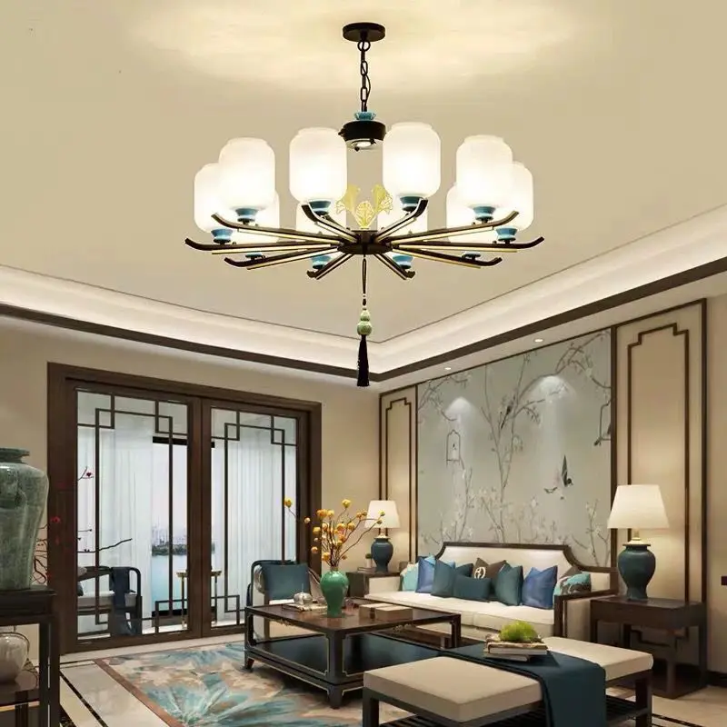 

Chinese style chandelier modern simple atmosphere hall restaurant Chinese style living room bedroom lamps