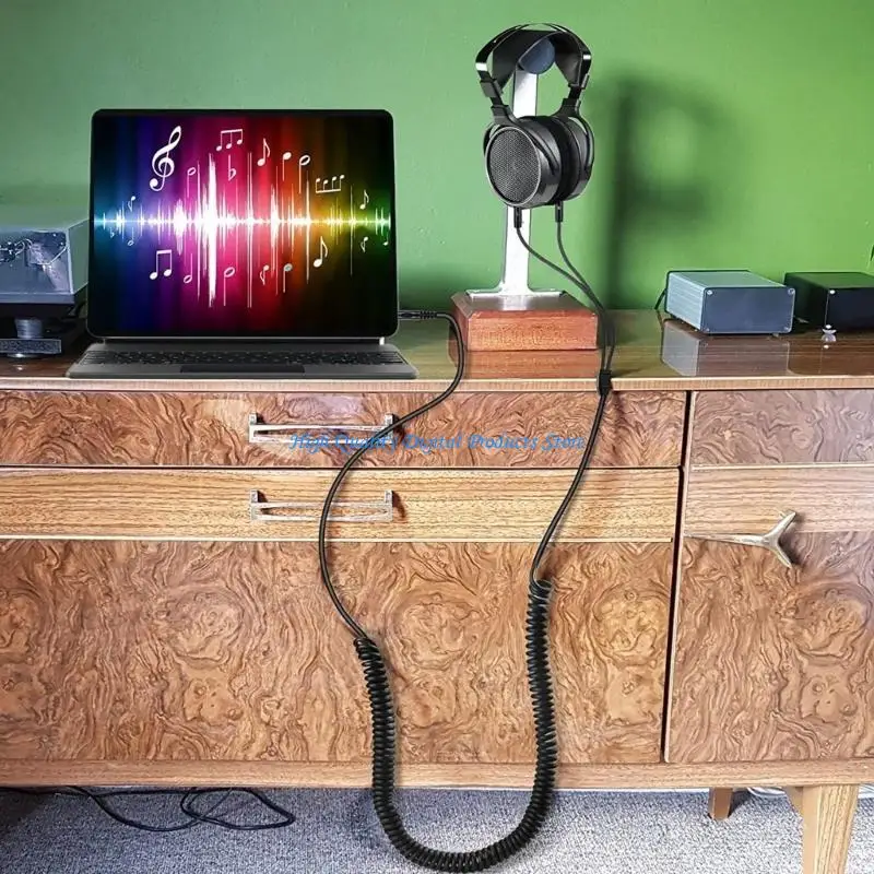 كابل سماعة سماعات الرأس U2JE Premium مع موصلات مزدوجة 3.5 ملم لـ AH-D7100 7200 D600 D9200 5200 سماعات الرأس