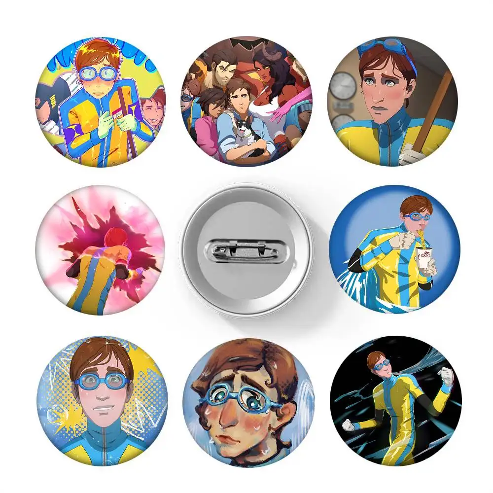 Waterboy D-Dispatch Round Badge Lapel Pin Backpack Clothing Jewelry Accessories Gift Brooch