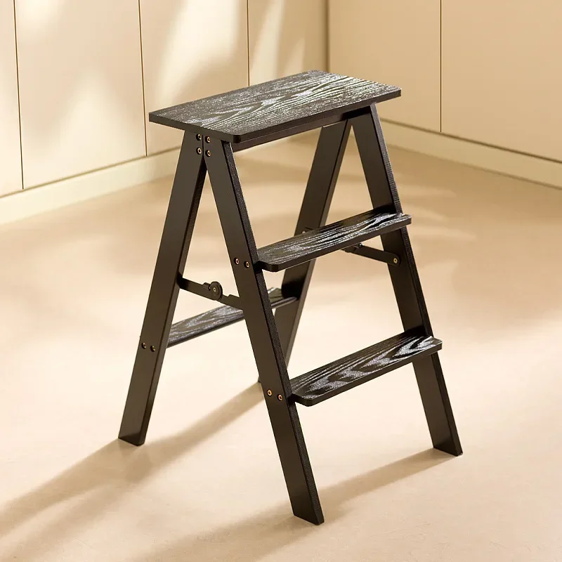 Firm Household Multi-functional Stair Stool Climbing Three-step Folding Staircase Factory