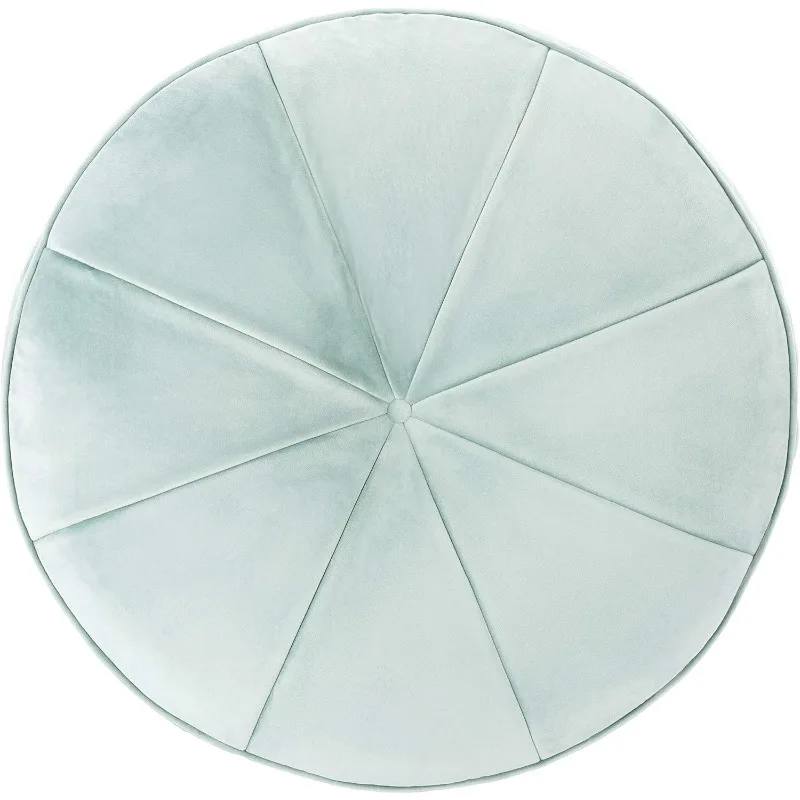 Home amais mint grüner samt runde osmane