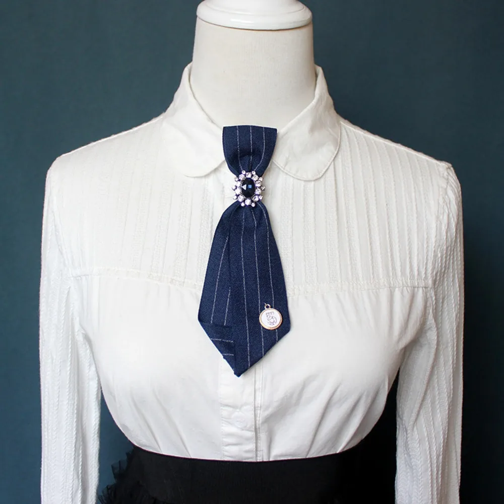 Lady Adjustable Pre Tied Straps Ties College Style Bow Tie White Shirt Men's Wedding Groomsman Professional Collar Flower