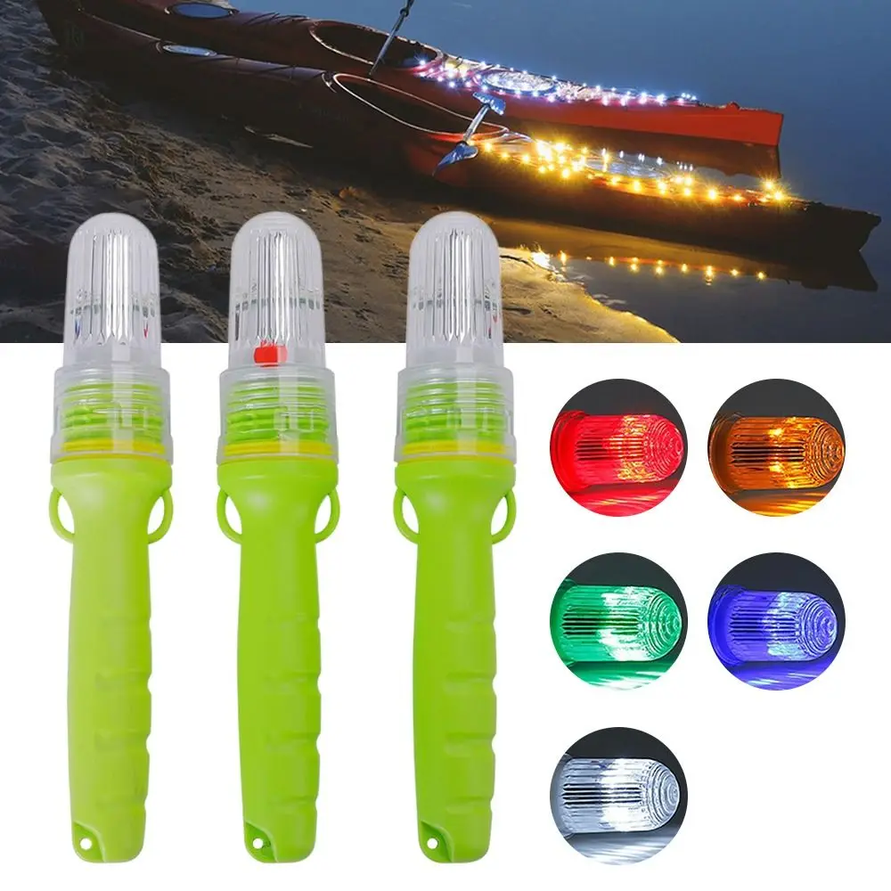 Floating LED Fishing Light Waterproof LED Light-controlled Fishery Buoy Signal Light Double Flash Lamp Warning Floating Light