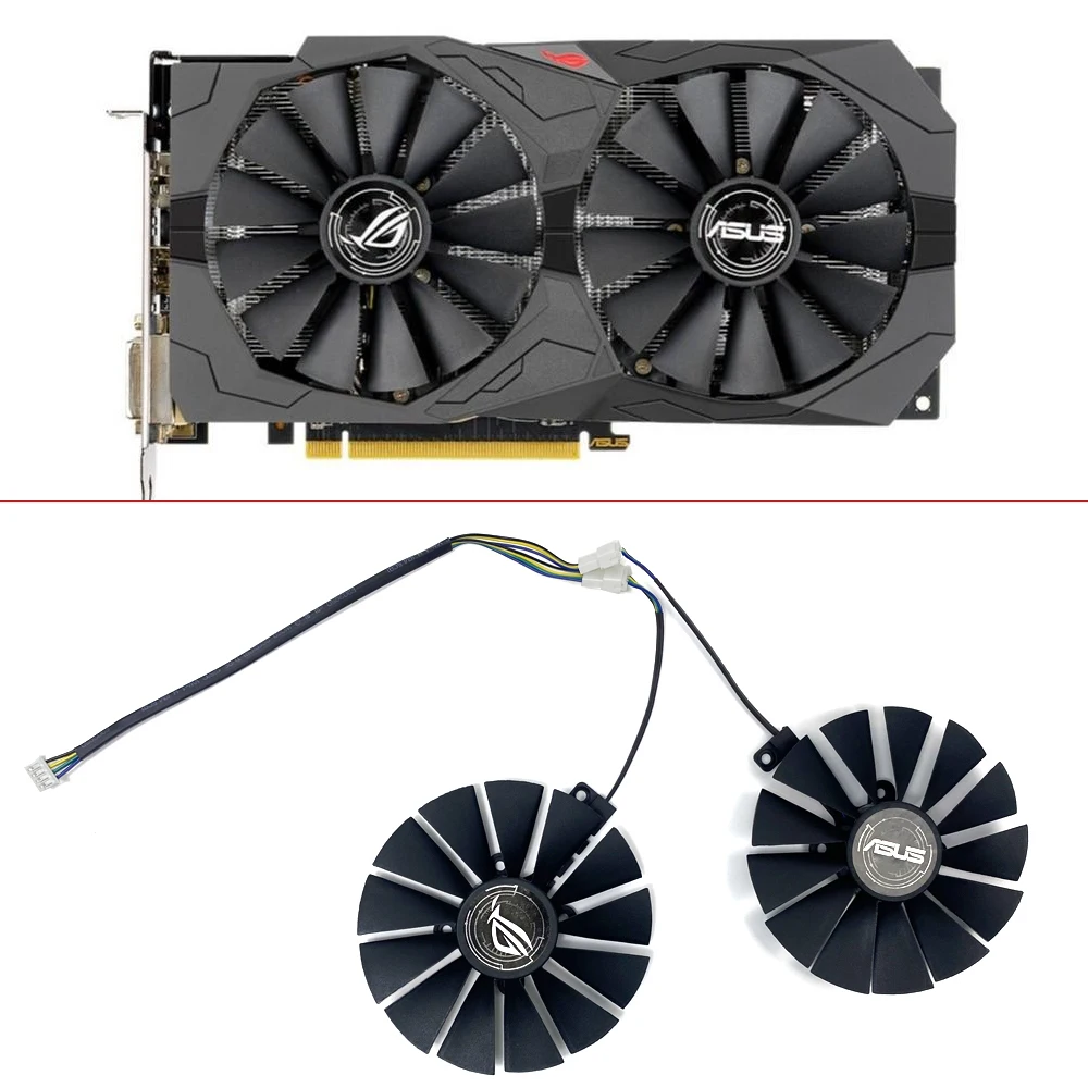 

Cooling Fan new 4pin 95MM T129215SM 0.25AMP Graphics / Video Card Cooler Fan FOR ASUS DUAL RX580 O8G Graphics Card