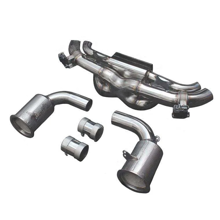 Performance Natural Colored Titanium Exhaust System Valvetronic Catback for Porsche 992 Carrera Modified to GT3 RS 2025