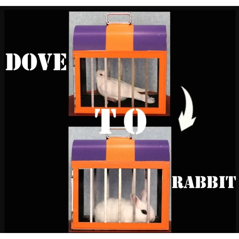 

Dove To Rabbit Large-scale Stage Illusion Magic Tricks Visual Transformation From Dove Cage To Rabbit Cage Illusions Magic Props
