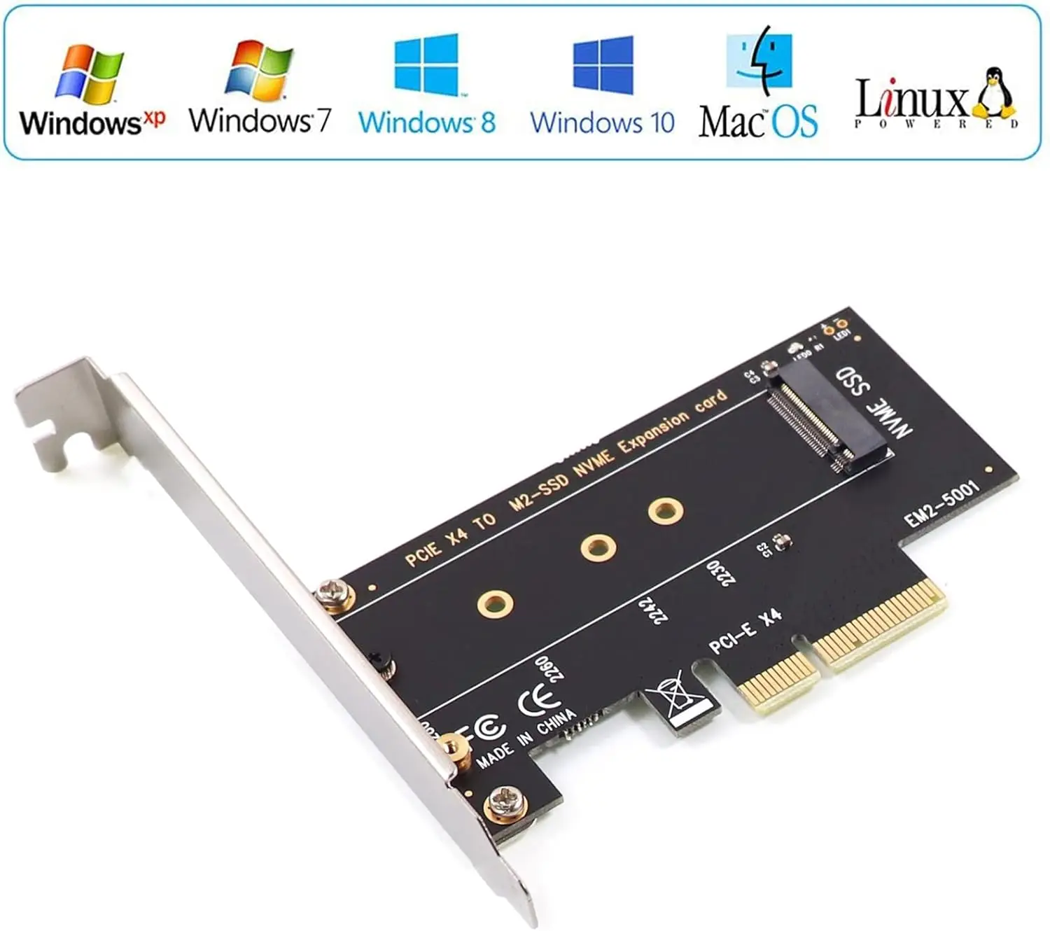 M.2 NVMe PCIe 어댑터 듀얼 M2 SATA B 키 및 NVMe M 키 SSD-PCI-e x4 어댑터 카드(2280 2260 2242 2230 SSD M.2 NVME Mkey)