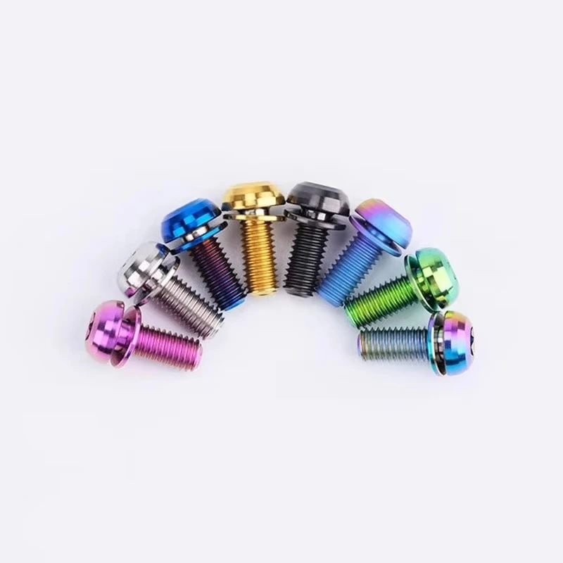 2pc Titanium Bolt M5 x 12mm Titanium Alloy kettle Holder Screw For Mountain Road Bike