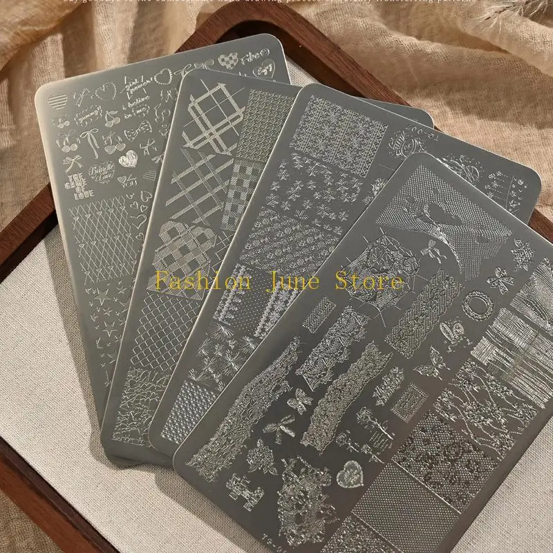 N5KA Stamping Mold With Stylish Patterns Engraving Stainless Steel Craft Tool For Girls And Teens Metal Template