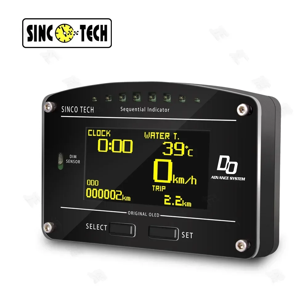 SINCOTECH Racing Car Modified Car Multi-function Instrument ADVANCE ZD Combination Instrument DO907