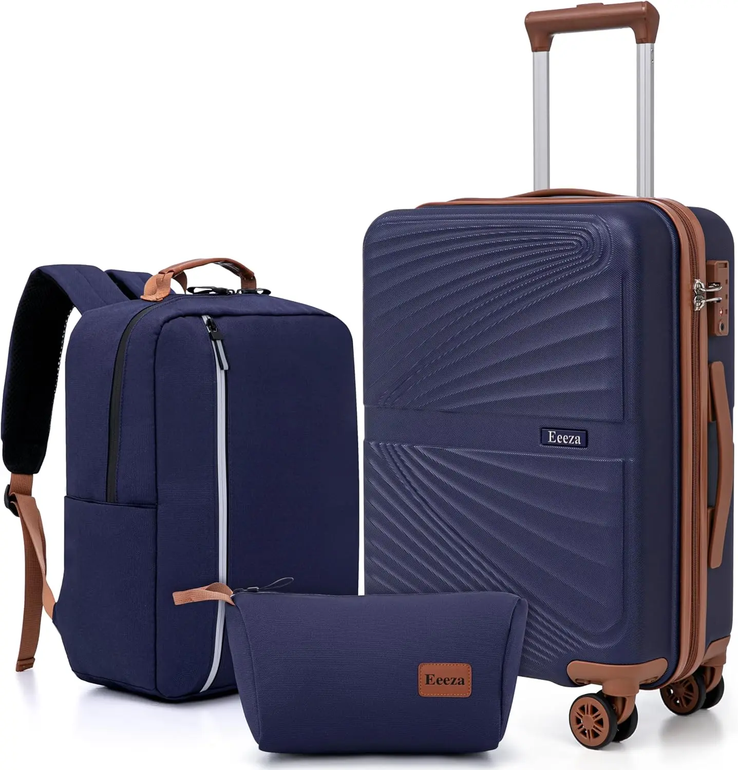 22x14x9 Airline Approved Carry On Luggage Set with TSA Lock, Spinner Wheels, ABS Hard Case