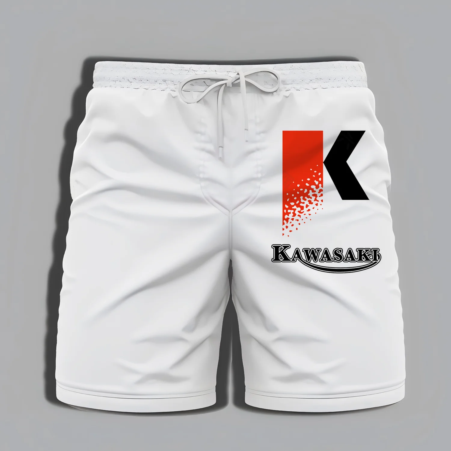 Kawasaki-Shorts d'été pour hommes, vêtements d'aventure, de bain, de haute qualité, impression de sports plication, salle de sport, moto, plage