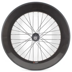 1pcs 700C 38/50/60/88mm Fixed Gear Road bike 3K UD 12K full carbon fibre bicycle wheelset carbon tubular clincher tubeless rims