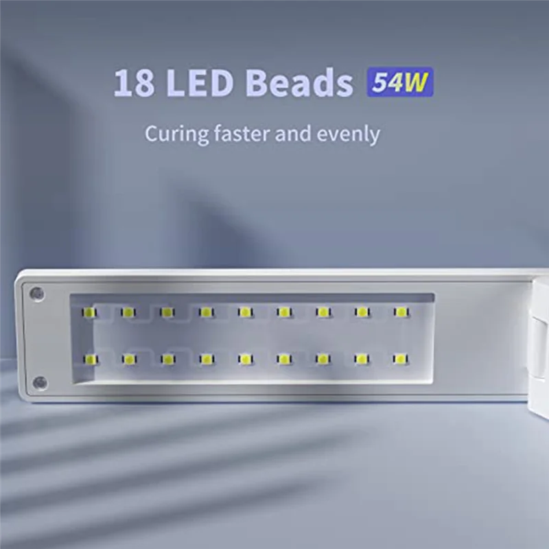 ABZV-UV ライト 樹脂用 54W UV レジン硬化用ライトランプ ワイヤレス&折りたたみ式 3-In-1 用途 樹脂用品
