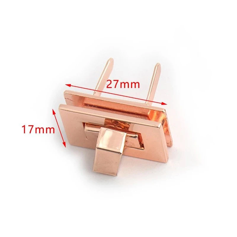 2/4Pcs Metall Platz Drehen Twist Lock Verschluss 32/44/52mm Geldbörse Dekorative Schnalle handtasche Leder Tasche Machen DIY Hardware Zubehör – Detail 8