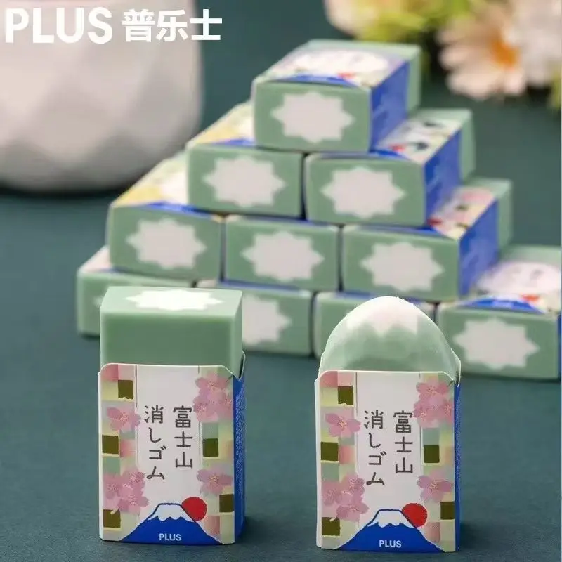 Fuji eraser with plastic air pencil, novelty, Japanese stationery, student office and school supplies, 1 piece