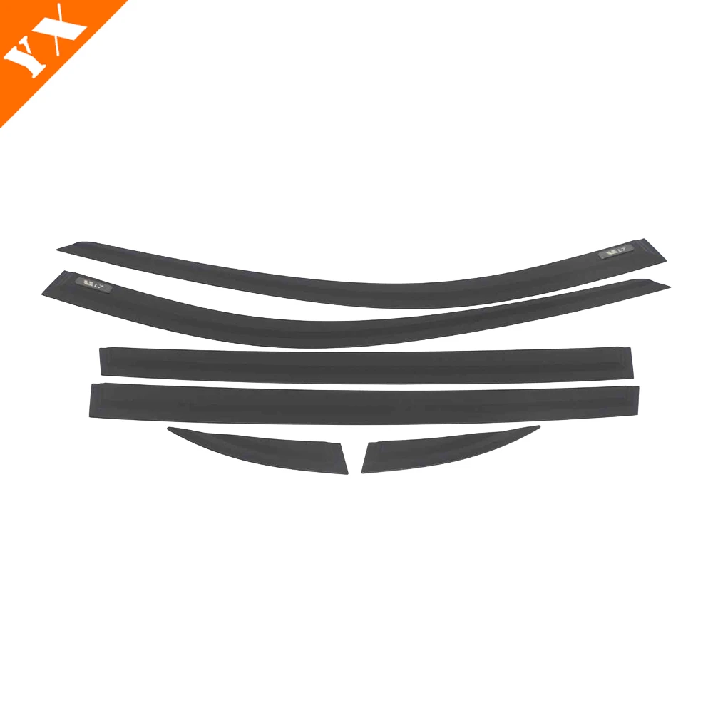 For Li Xiang L7 MAX Accessories 2023 2024 Black Chrome Look Trim Car Window Sunshade And Rain Cover Protector Sticker Cover