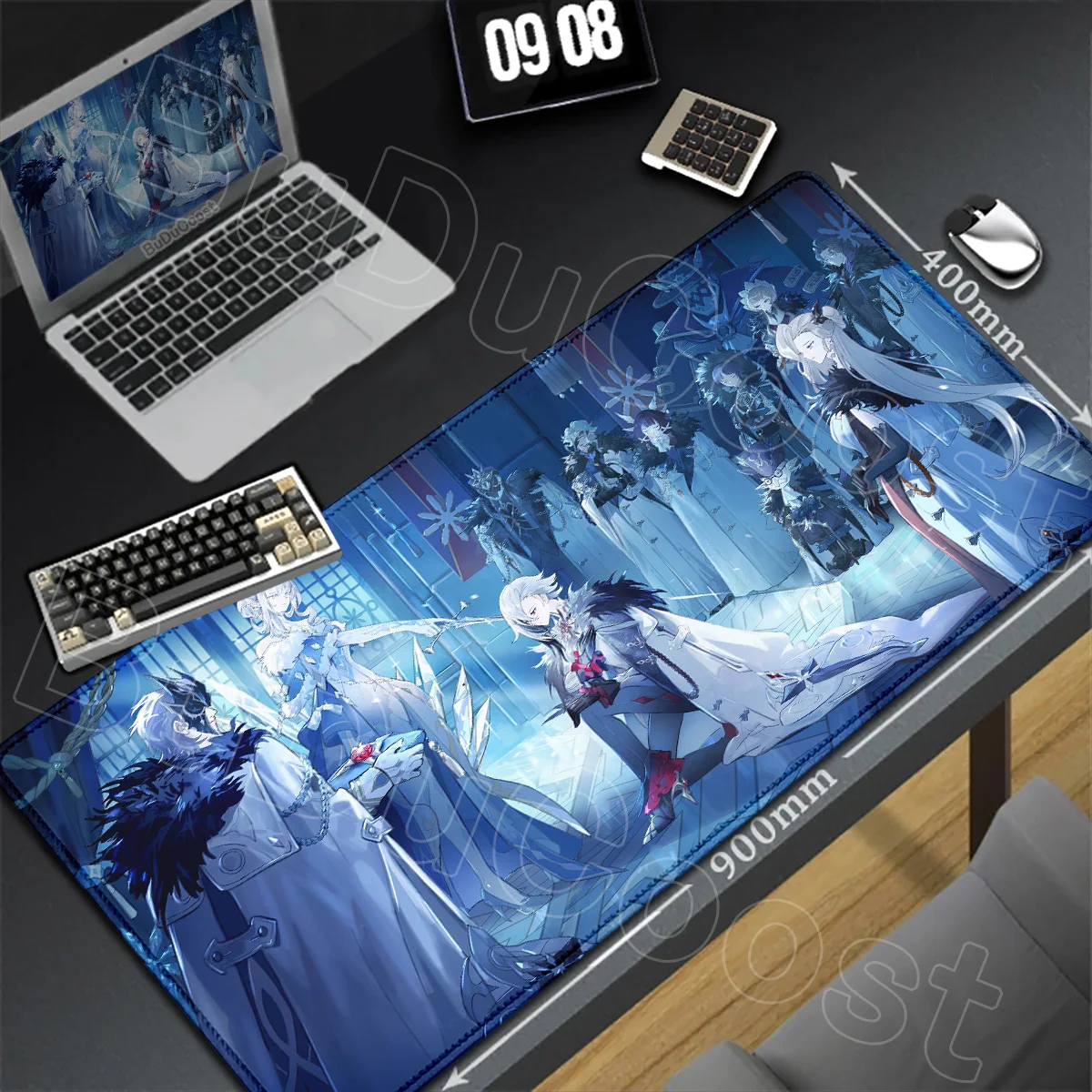 HD-Druck E-Sport Gamer Schreibtischunterlage 900x400mm Anime Schreibtischmatte Genshin Impact 2026 Neue Zaritsa Kaiserin von Snezhnaya Mauspad – Detail 14