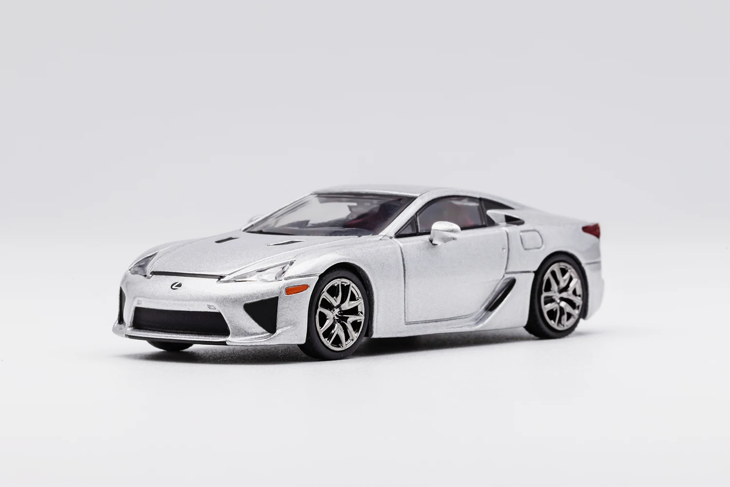 Modello di auto in lega pressofusa 1:64 LFA con base e vetrina in acrilico - Giocattolo regalo da collezione con replica di supercar in metallo