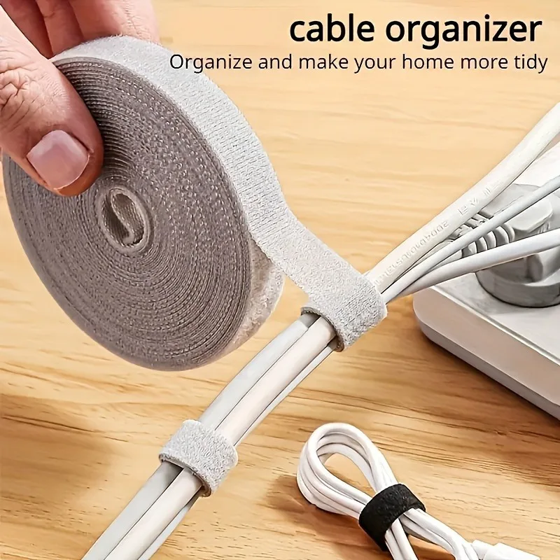 5M Cable Organizer Cable Management Wire Winder Tape Earphone Mouse Cord Management Ties Protector For iPhone Xiaomi Samsung