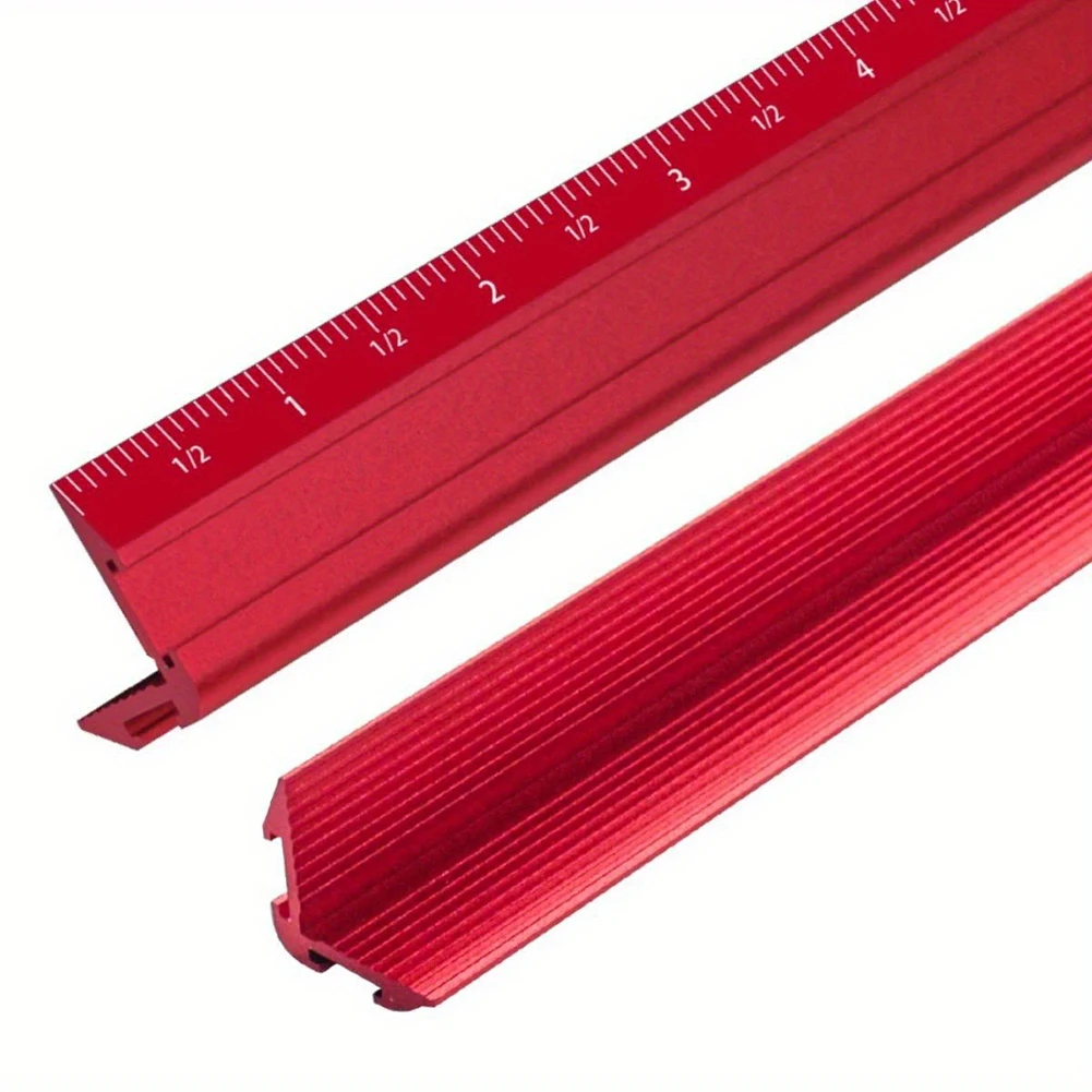 Multi-functional Measuring Tool 200mm Aluminum Edge Rule Multi-functional Tool Optional Measurement Stops Repetitive Marking