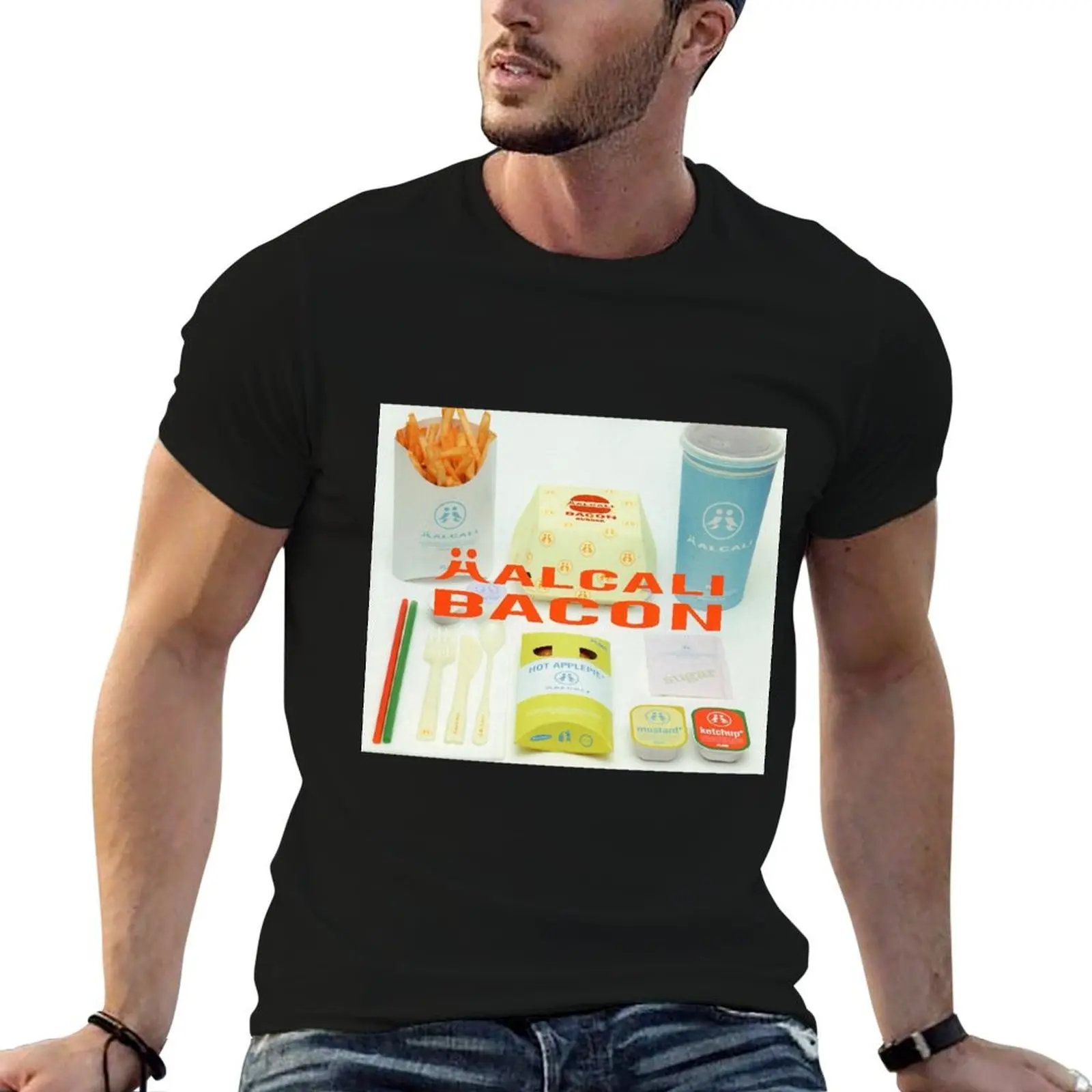 

Halcali Bacon Album Cover T-Shirt t shirts for man pack white printed t shirts for man funny t shirts cotton T-Shirt