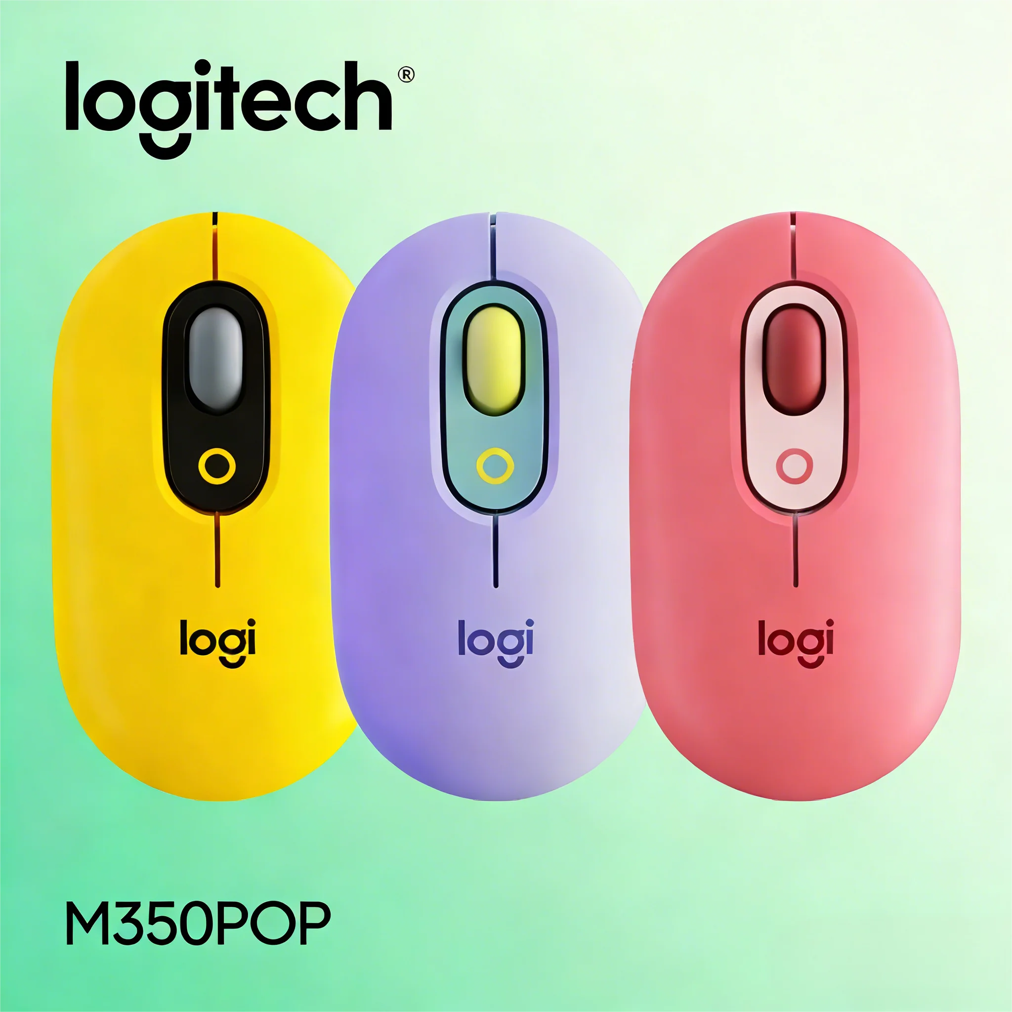 

Беспроводная мышь M350 POP Logitech, длинная батарея, милый компактный Bluetooth-прибор для дома и офиса