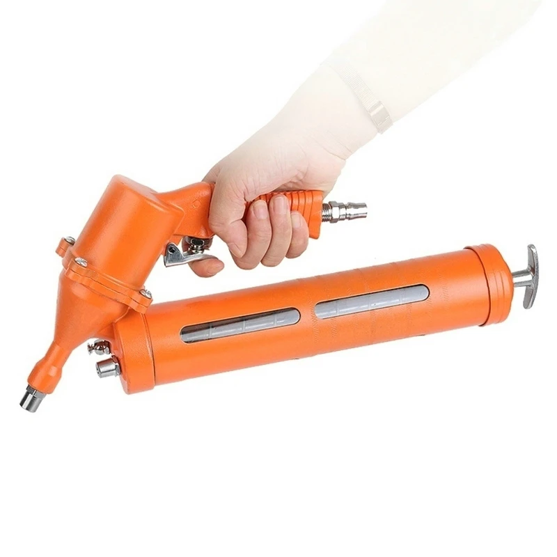 

1Set 500cc Air-Operated Grease Gun for Heavy Steel Tool Pneumatic Compressor Pump Hand Tools