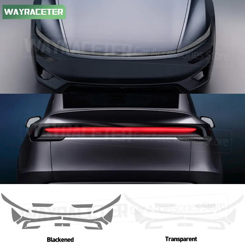

Car Headlight Tint Smoked Black Taillight Protective Film Transparent TPU Sticker For Tesla Model Y 2025 2026 Accessories