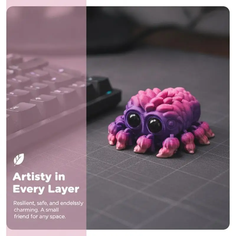 3D Printing Cute Spider Decorations, Biomimetic Animals, Movable Joints, Home Decorations, Desktop Decorations, Gifts