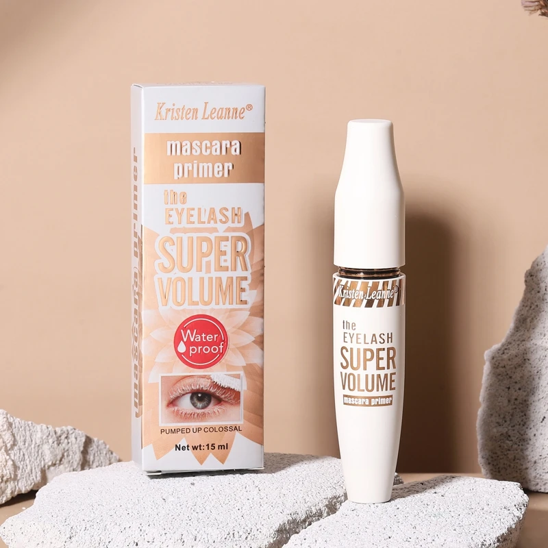 15 مللي مقاوم للعرق الحاجب عيون جلدة ماكياج عصا سوبر حجم الماسكارا البيضاء التمهيدي خفيفة الوزن تعزيز نادي الحفلات Maquiagem